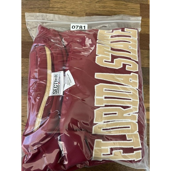 Section 101 By Majestic FSU Florida State University Shirt Men's Size XL Maroon - Picture 7 of 7
